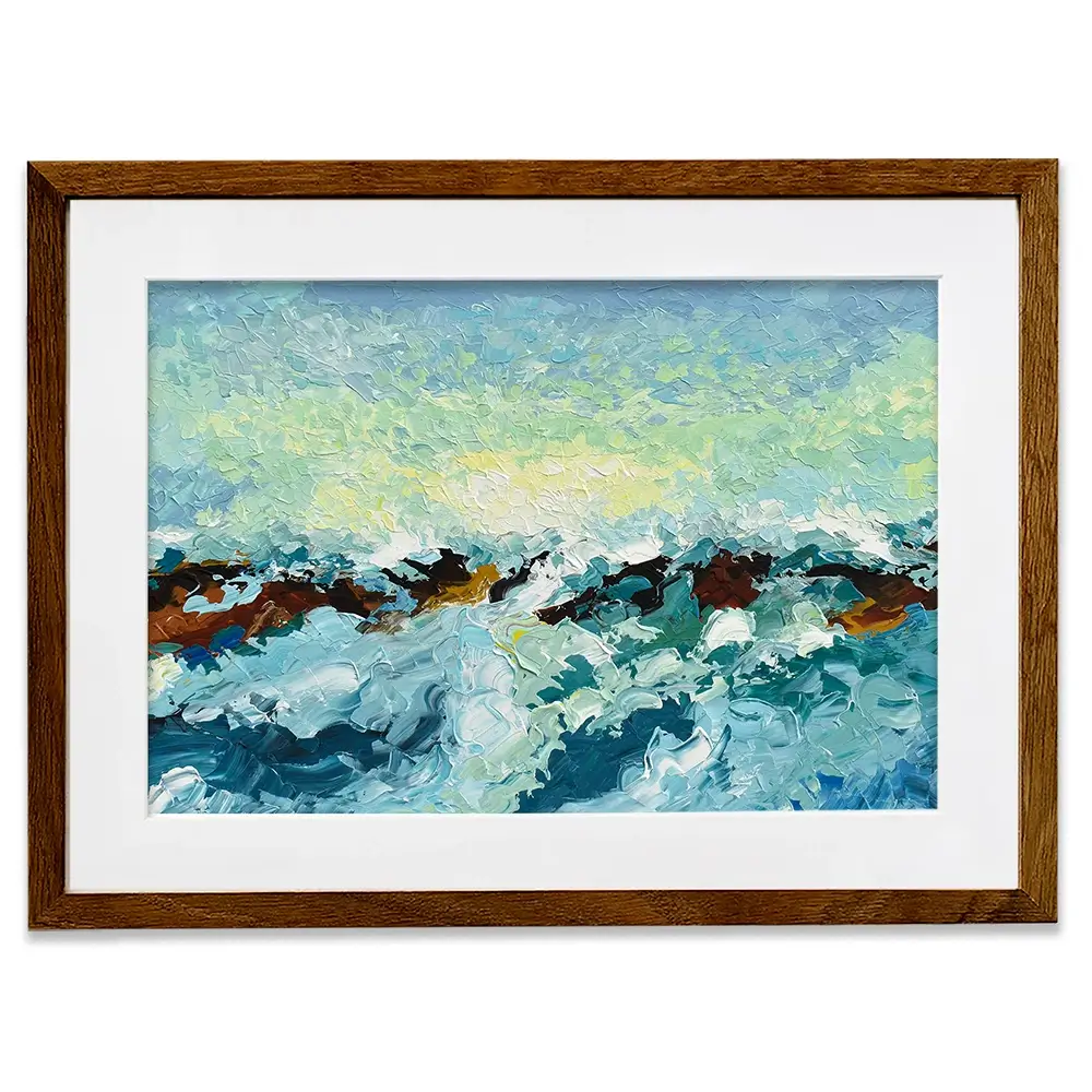 Ocean Waves Framed Art Print Ocean Waves Framed Art Print wall art product Olga Tkachyk