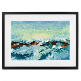 Ocean Waves Framed Art Print Ocean Waves Framed Art Print wall art product Olga Tkachyk