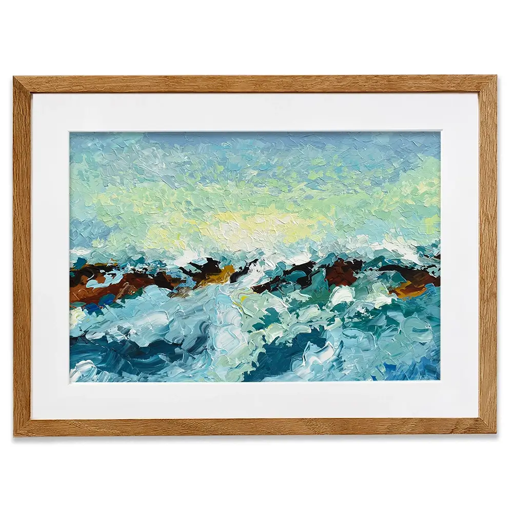Ocean Waves Framed Art Print Ocean Waves Framed Art Print wall art product Olga Tkachyk