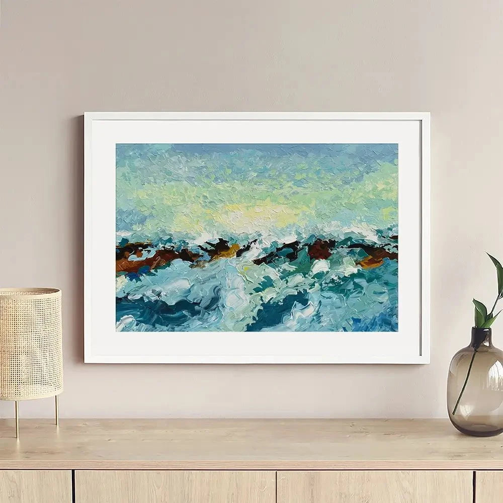 Ocean Waves Framed Art Print Ocean Waves Framed Art Print wall art product Olga Tkachyk