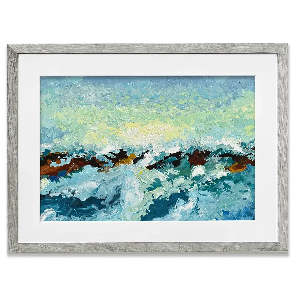 Ocean Waves Framed Art Print Ocean Waves Framed Art Print wall art product Olga Tkachyk