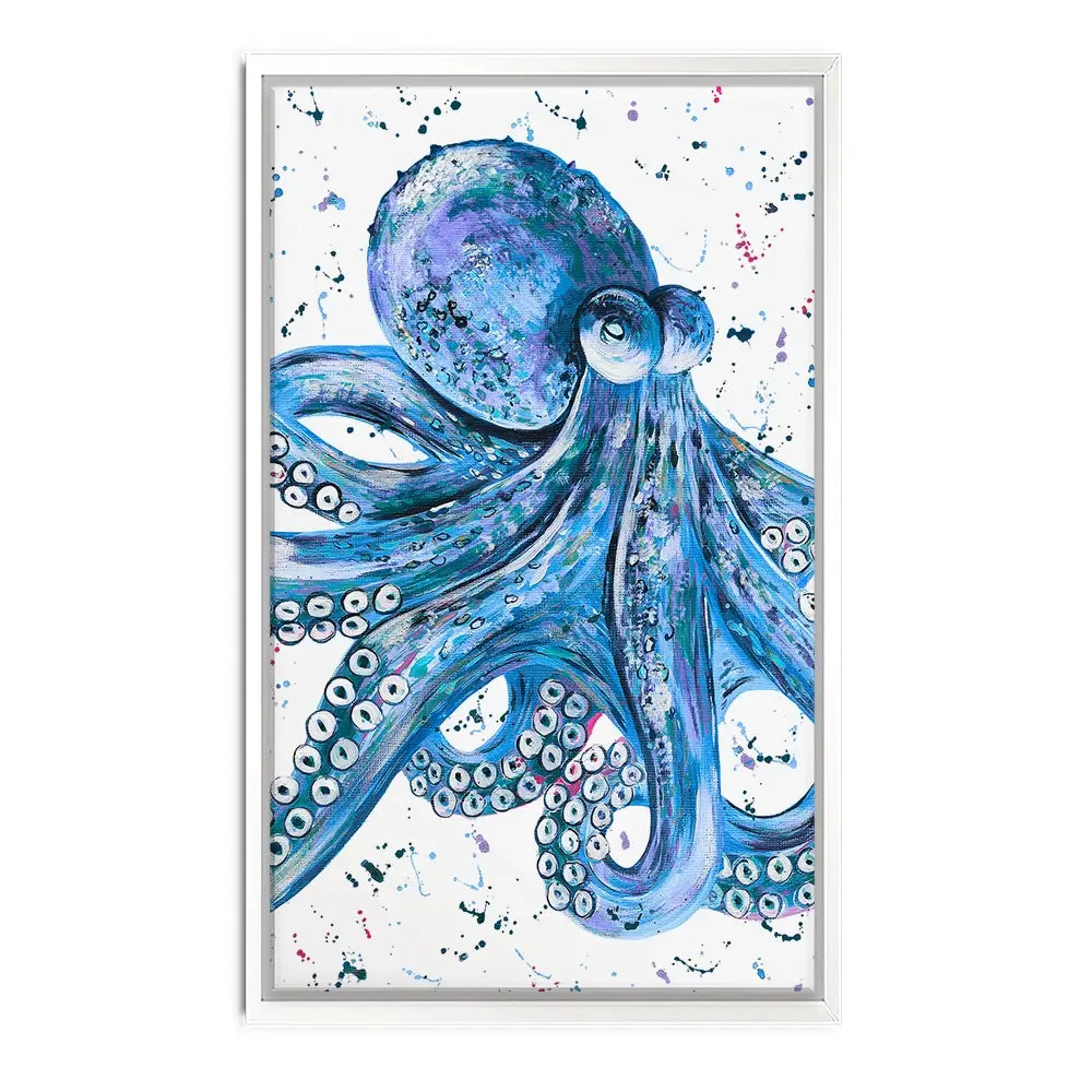 Octopus Splash Canvas Print Octopus Splash Canvas Print wall art product Emma LC Art