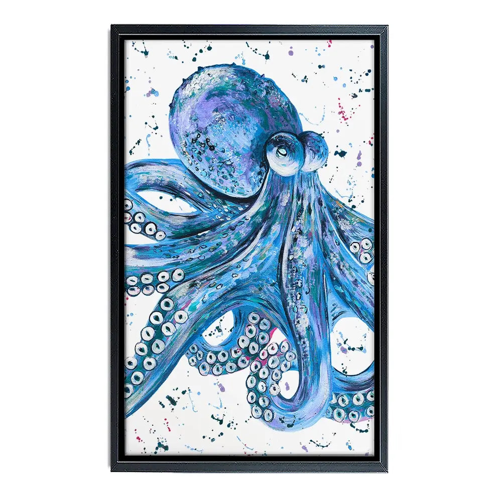 Octopus Splash Canvas Print Octopus Splash Canvas Print wall art product Emma LC Art