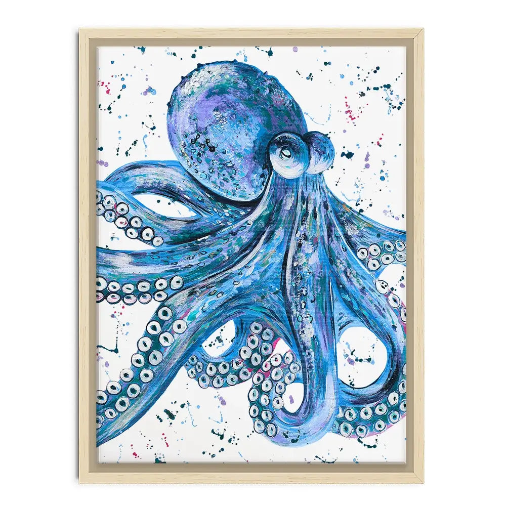 Octopus Splash Canvas Print Octopus Splash Canvas Print wall art product Emma LC Art
