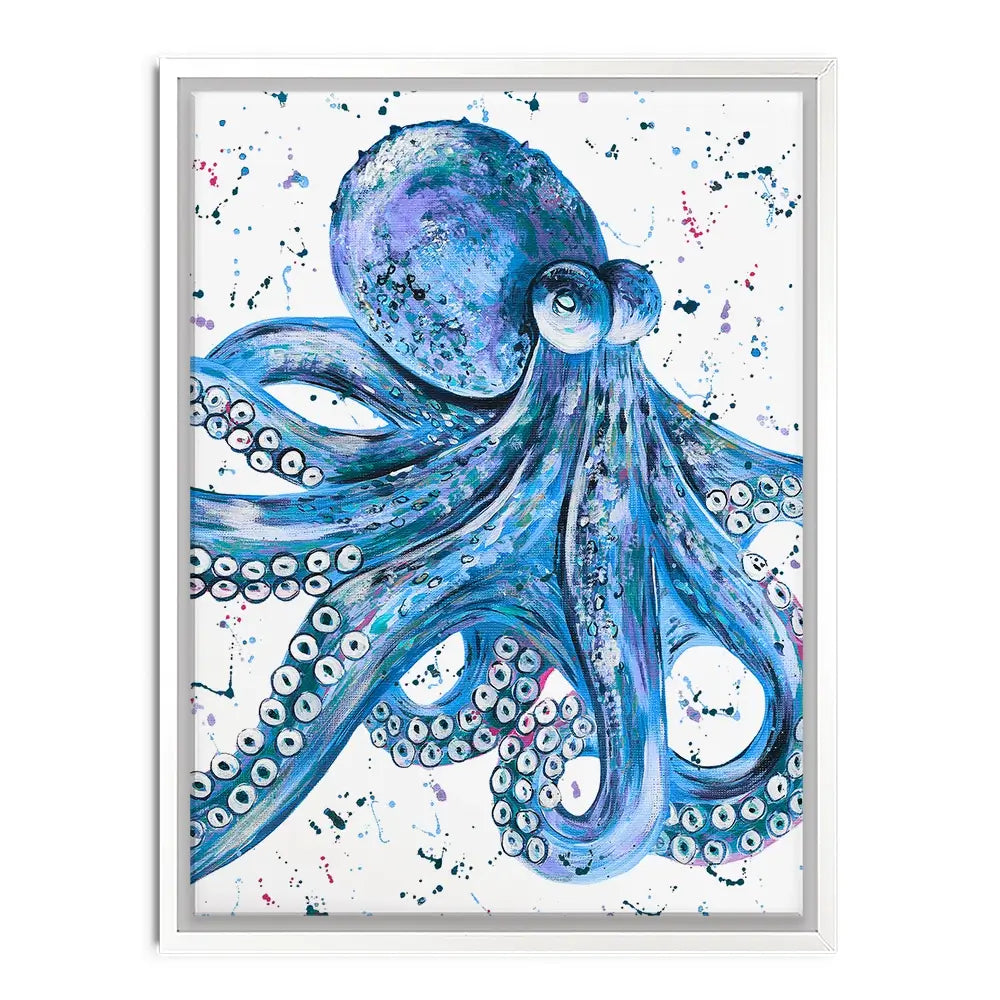 Octopus Splash Canvas Print Octopus Splash Canvas Print wall art product Emma LC Art