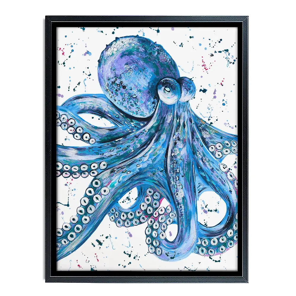 Octopus Splash Canvas Print Octopus Splash Canvas Print wall art product Emma LC Art
