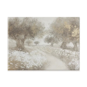 Olive Path With Stones Canvas Print Olive Path With Stones Canvas Print wall art product Chromatic Storm Studio