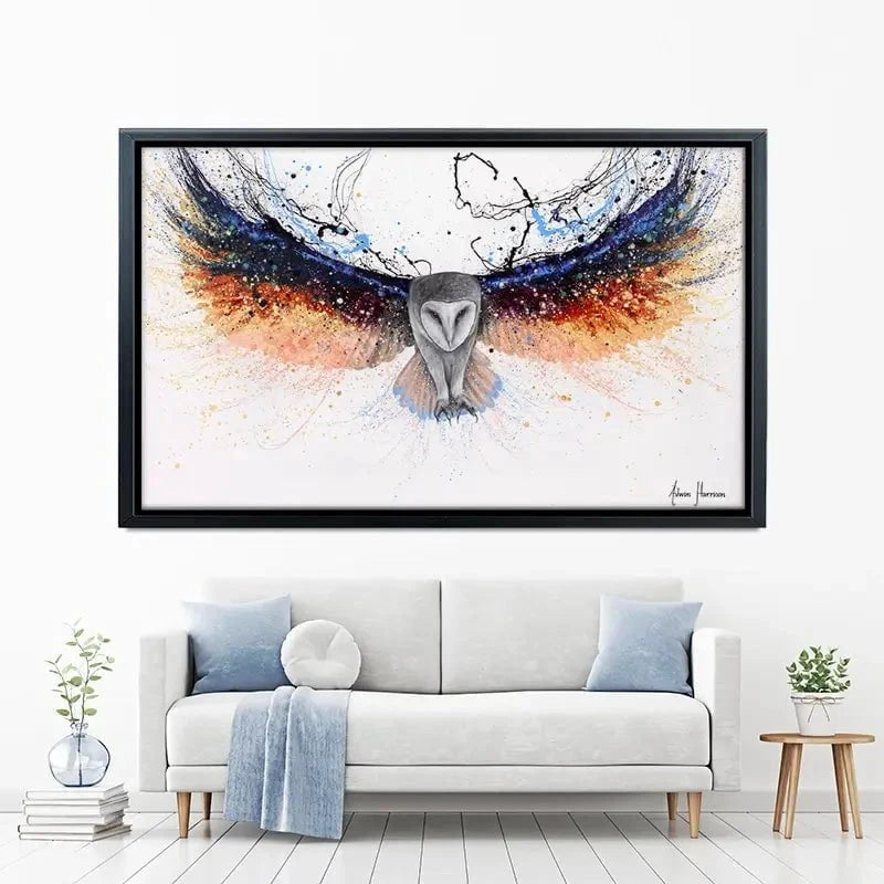 Omnipotent Owl Canvas Print Omnipotent Owl Canvas Print wall art product Ashvin Harrison