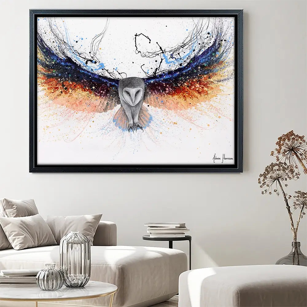 Omnipotent Owl Canvas Print Omnipotent Owl Canvas Print wall art product Ashvin Harrison