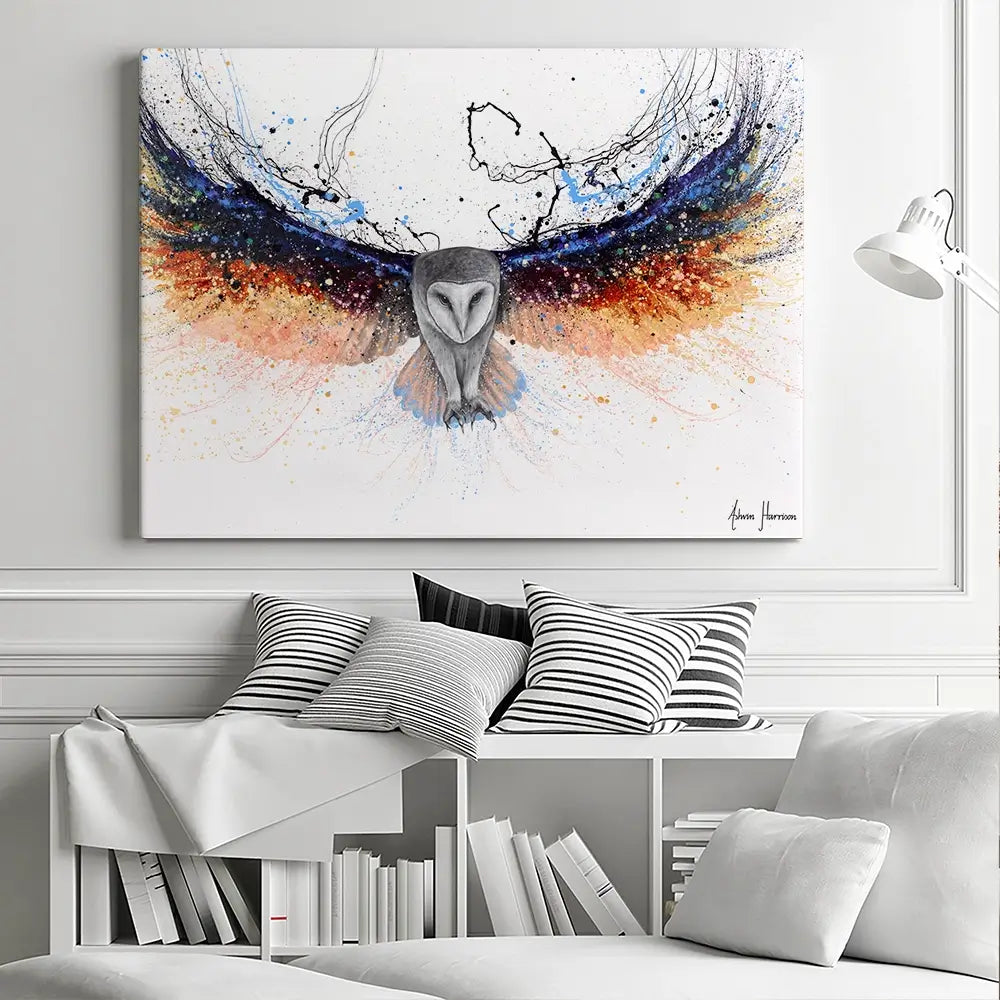 Omnipotent Owl Canvas Print Omnipotent Owl Canvas Print wall art product Ashvin Harrison