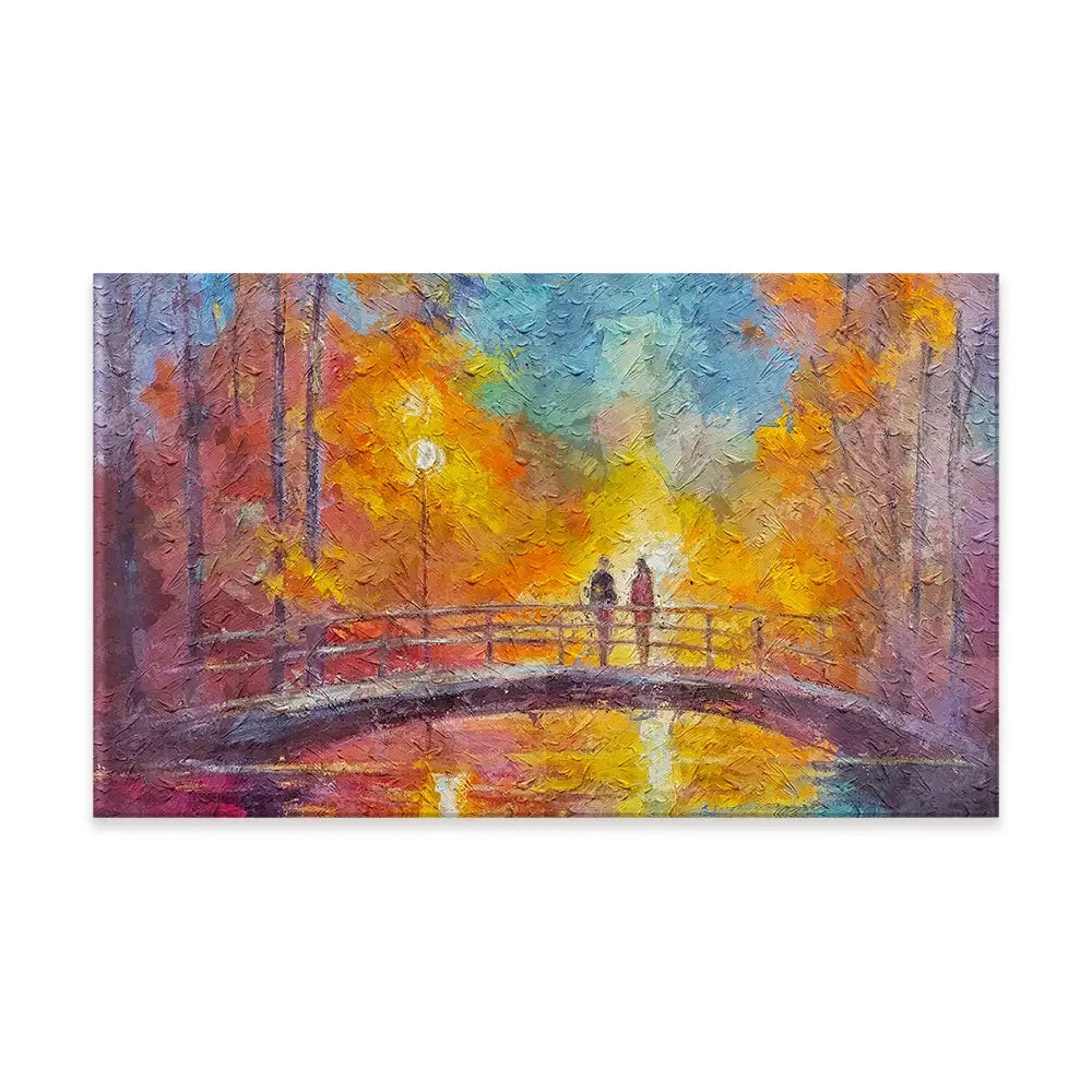 On The Bridge Canvas Print On The Bridge Canvas Print wall art product Art Print Shop