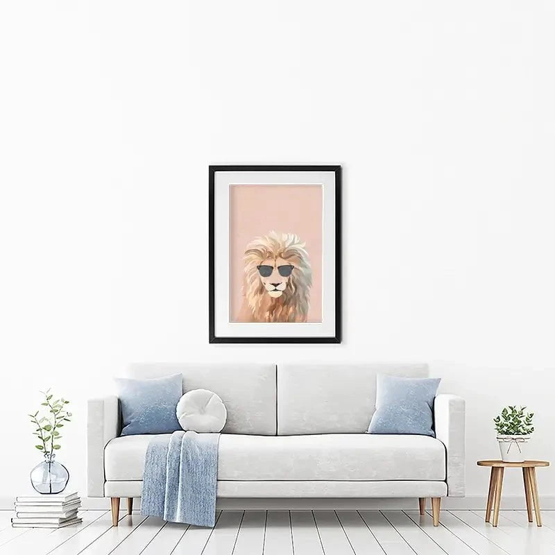 One Cool Cat Framed Art Print One Cool Cat Framed Art Print wall art product Sarah Manovski