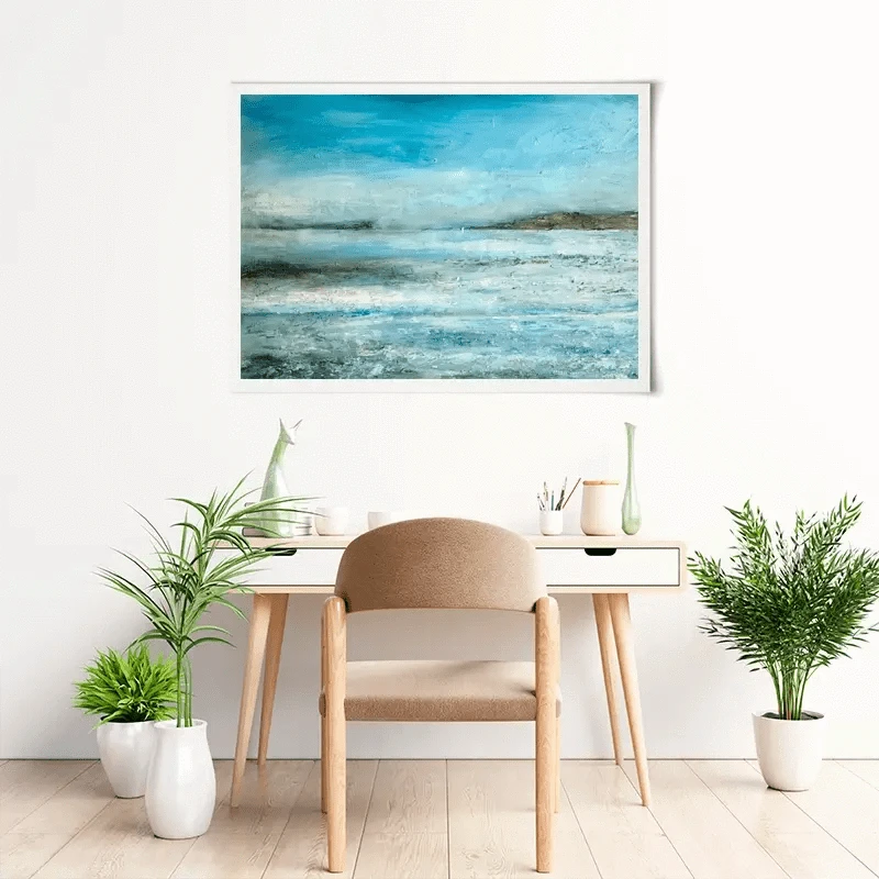 One Sail In A Large Blue Art Print One Sail In A Large Blue Art Print wall art product Craig Askew