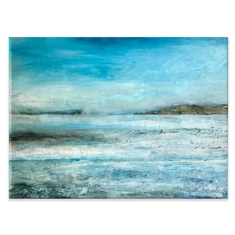 One Sail In A Large Blue Canvas Print One Sail In A Large Blue Canvas Print wall art product Craig Askew