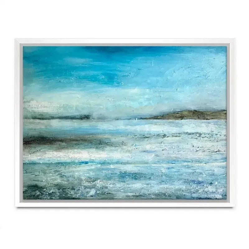 One Sail In A Large Blue Canvas Print One Sail In A Large Blue Canvas Print wall art product Craig Askew