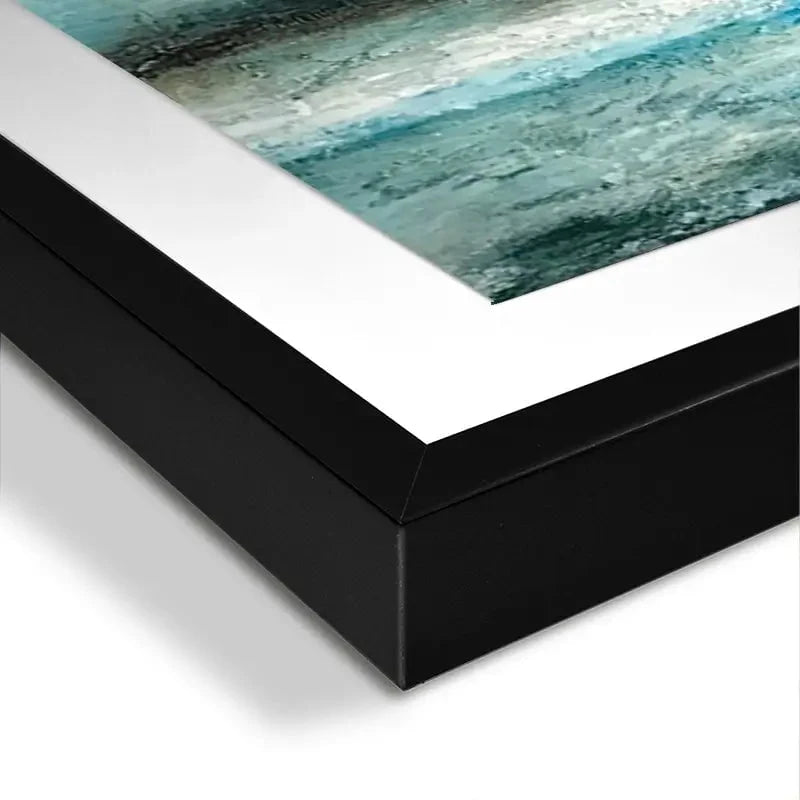 One Sail In A Large Blue Framed Art Print One Sail In A Large Blue Framed Art Print wall art product Craig Askew