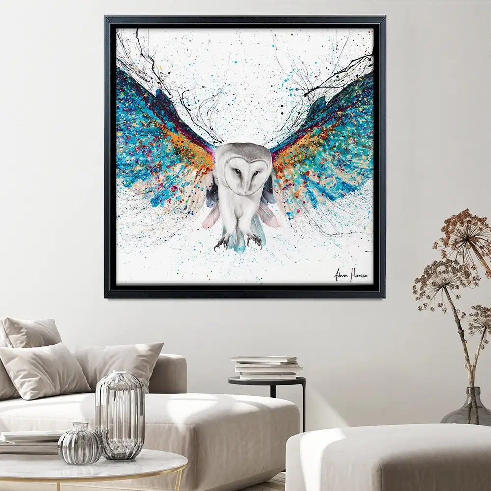 Opulent Night Owl Square Canvas Print Opulent Night Owl Square Canvas Print wall art product Ashvin Harrison