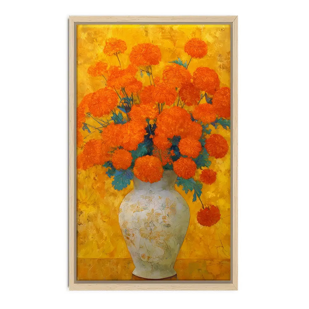 Orange Burst Canvas Print Orange Burst Canvas Print wall art product IAmHomeStudio