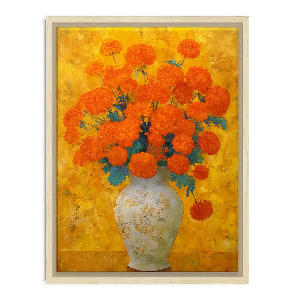Orange Burst Canvas Print Orange Burst Canvas Print wall art product IAmHomeStudio