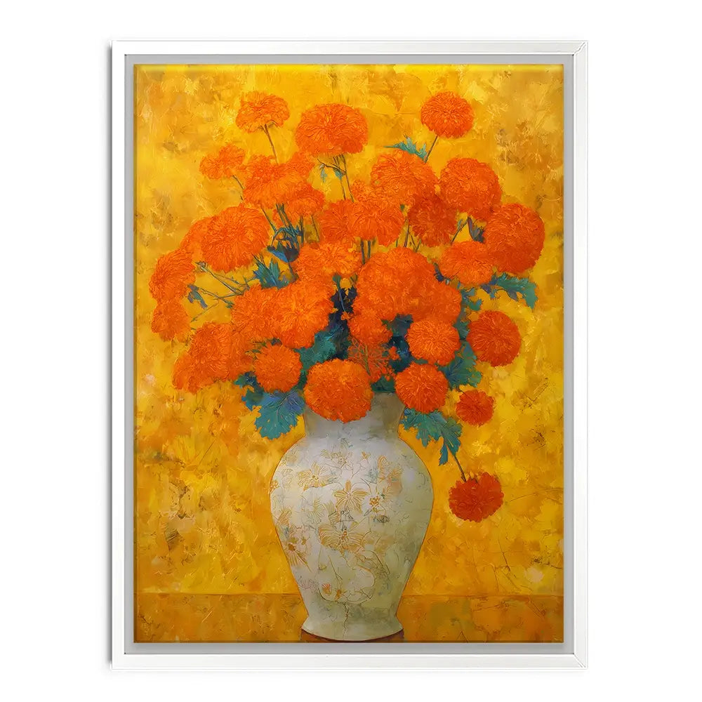 Orange Burst Canvas Print Orange Burst Canvas Print wall art product IAmHomeStudio