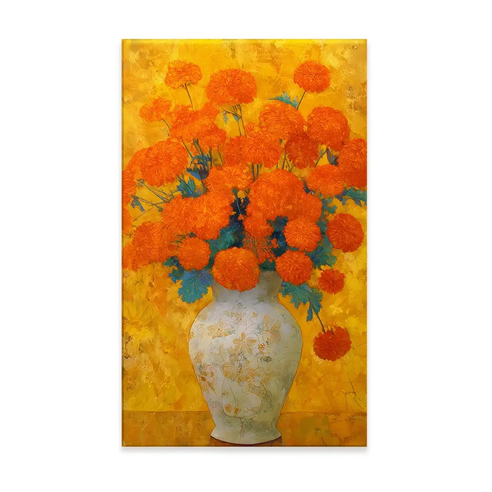 Orange Burst Canvas Print Orange Burst Canvas Print wall art product IAmHomeStudio