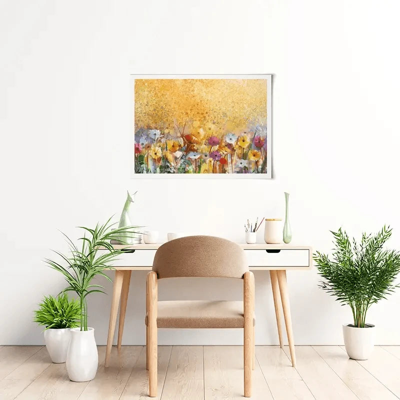 Orange Florals Art Print Orange Florals Art Print wall art product pluie_r / Shutterstock