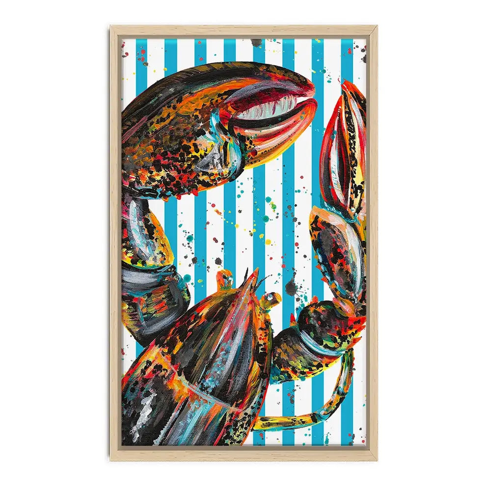 Orange Lobster Canvas Print Orange Lobster Canvas Print wall art product Emma LC Art