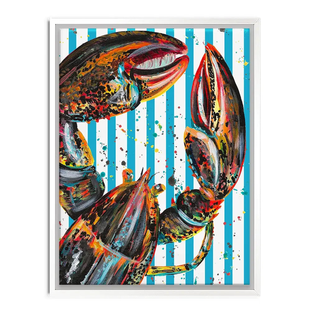 Orange Lobster Canvas Print Orange Lobster Canvas Print wall art product Emma LC Art