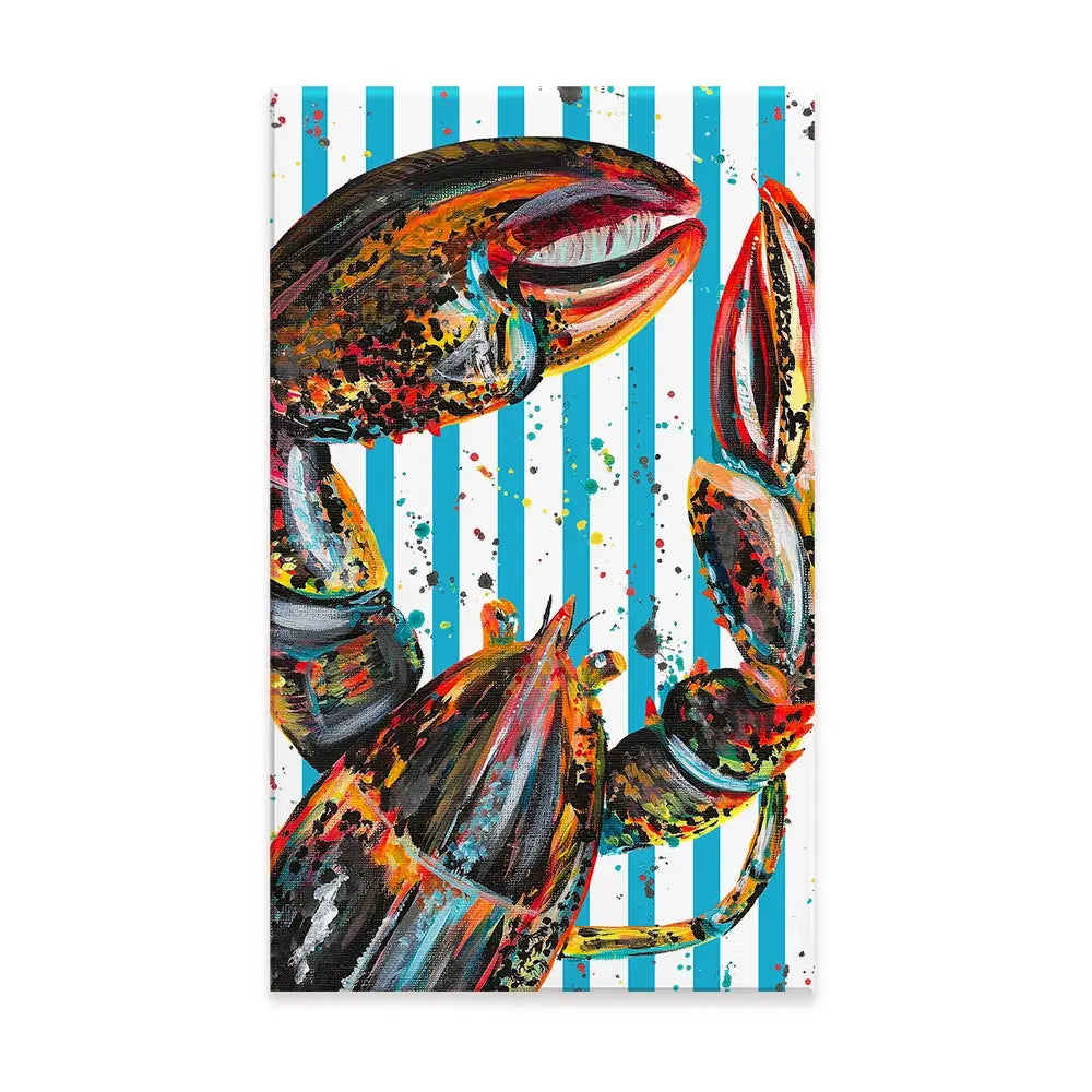 Orange Lobster Canvas Print Orange Lobster Canvas Print wall art product Emma LC Art