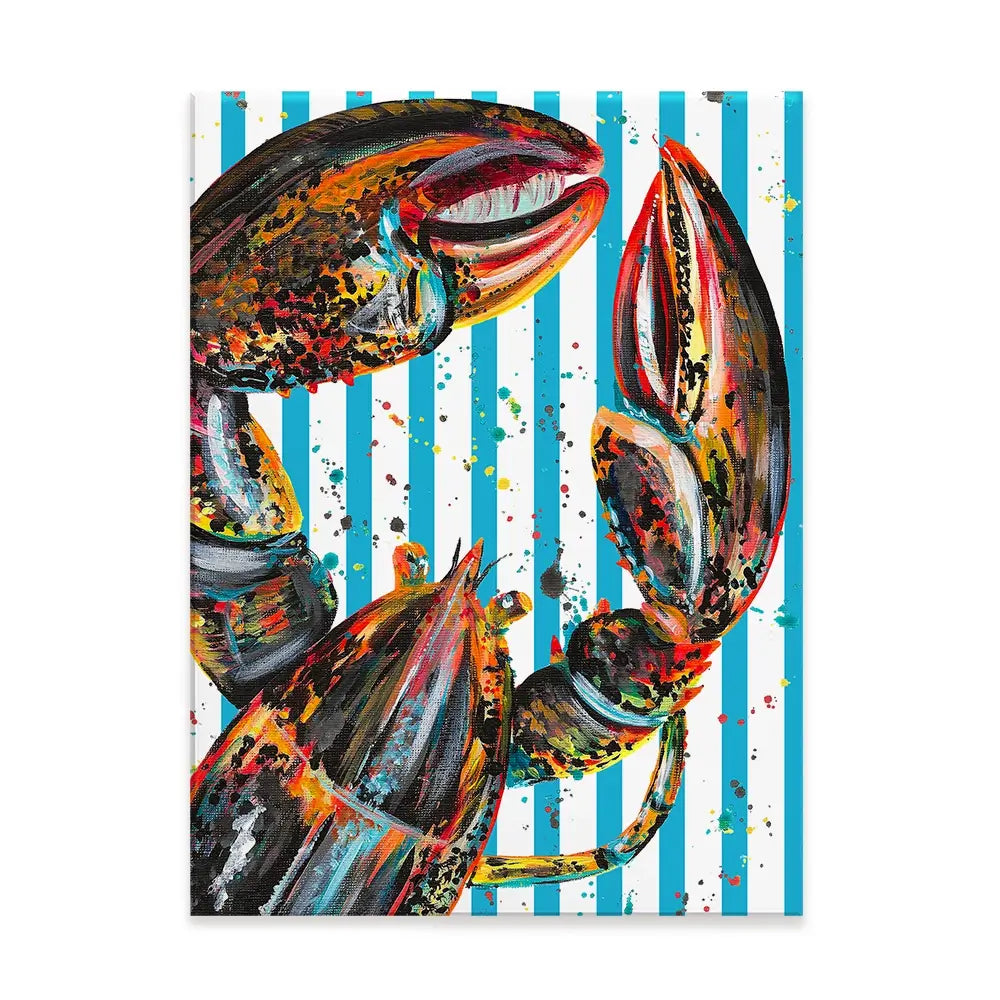 Orange Lobster Canvas Print Orange Lobster Canvas Print wall art product Emma LC Art