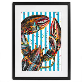 Orange Lobster Framed Art Print Orange Lobster Framed Art Print wall art product Emma LC Art