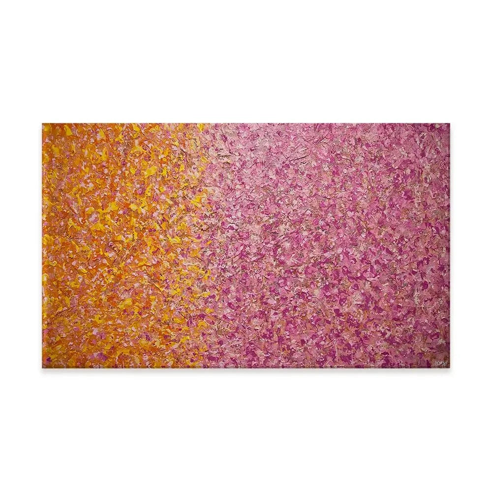 Orange Pink Abstract Canvas Print Orange Pink Abstract Canvas Print wall art product Osnat Tzadok