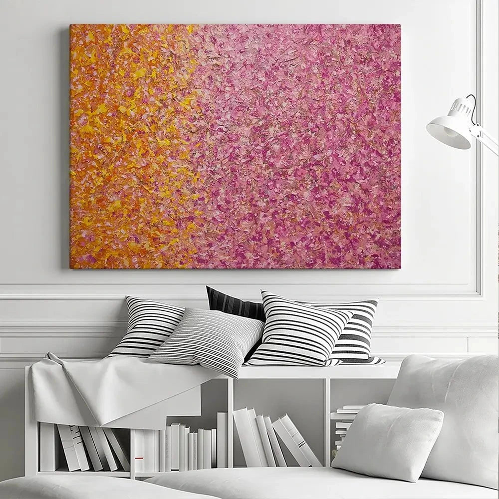 Orange Pink Abstract Canvas Print Orange Pink Abstract Canvas Print wall art product Osnat Tzadok