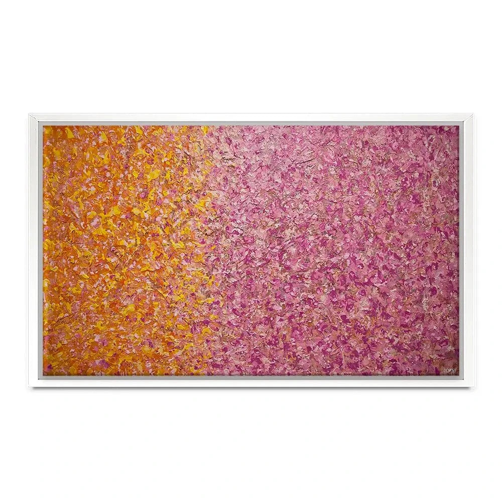 Orange Pink Abstract Canvas Print Orange Pink Abstract Canvas Print wall art product Osnat Tzadok