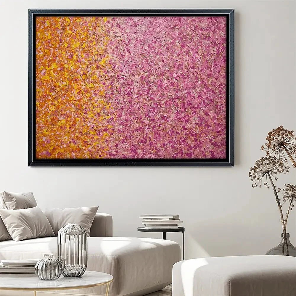 Orange Pink Abstract Canvas Print Orange Pink Abstract Canvas Print wall art product Osnat Tzadok