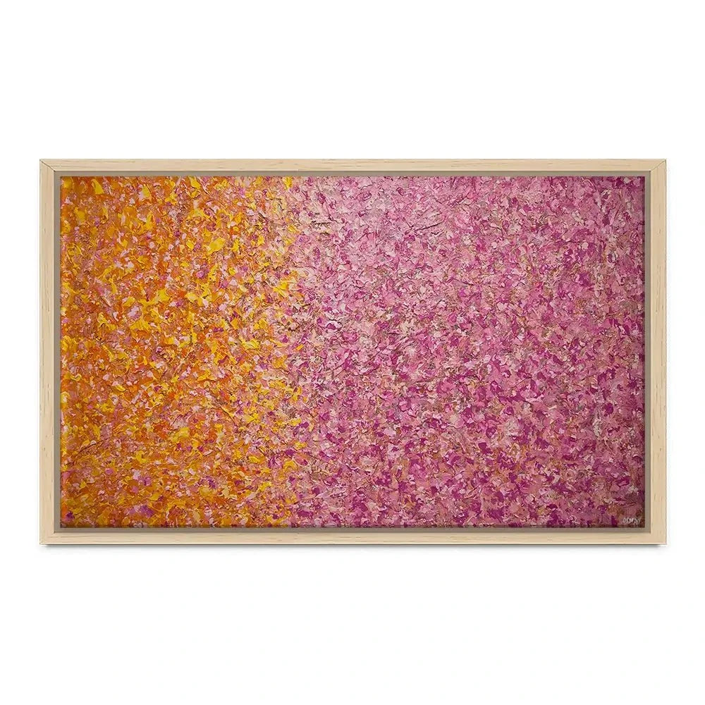 Orange Pink Abstract Canvas Print Orange Pink Abstract Canvas Print wall art product Osnat Tzadok