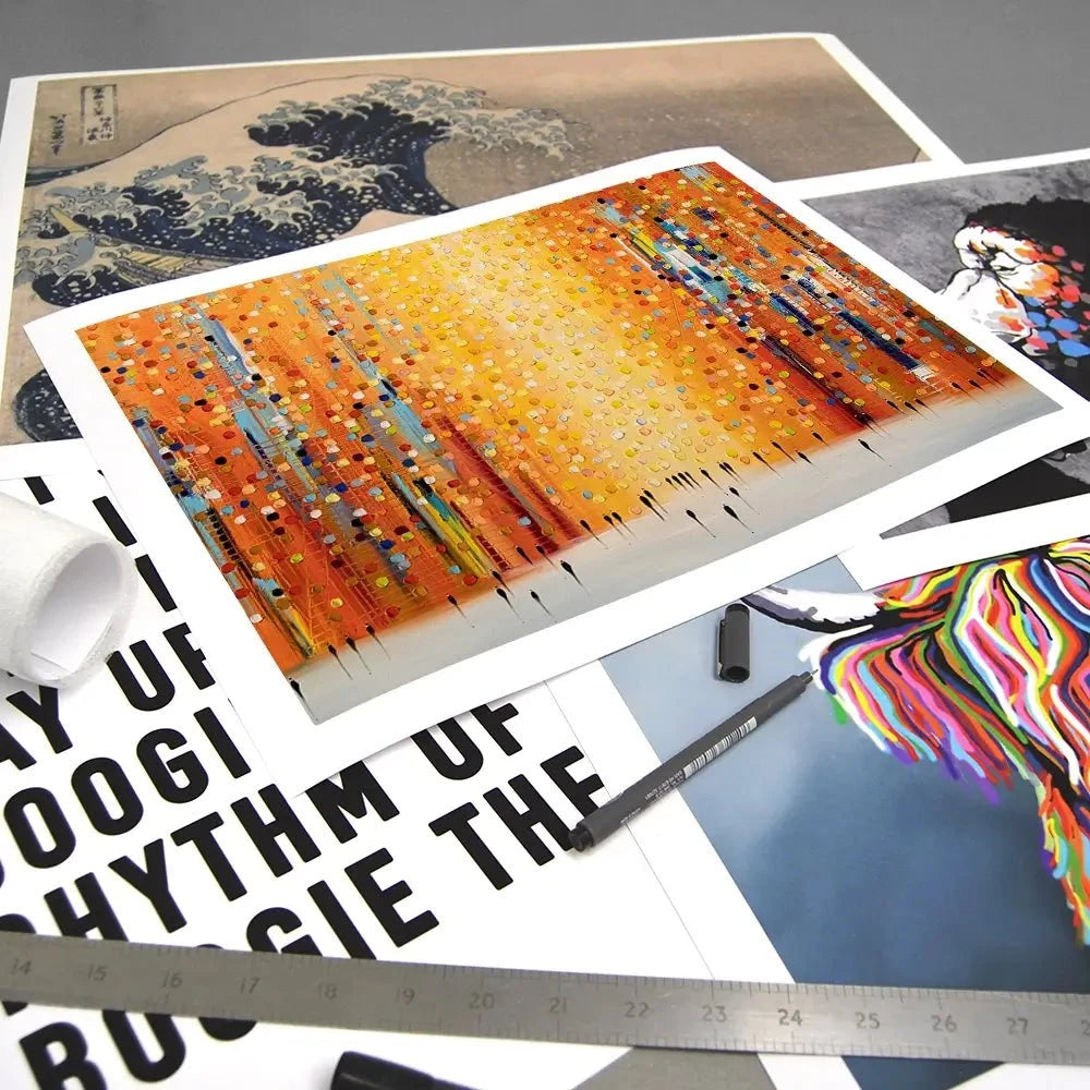 Orange Sunset Stroll Art Print Orange Sunset Stroll Art Print wall art product Ekaterina Ermilkina