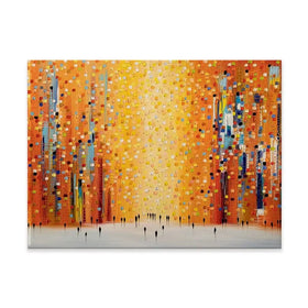 Orange Sunset Stroll Canvas Print Orange Sunset Stroll Canvas Print wall art product Ekaterina Ermilkina