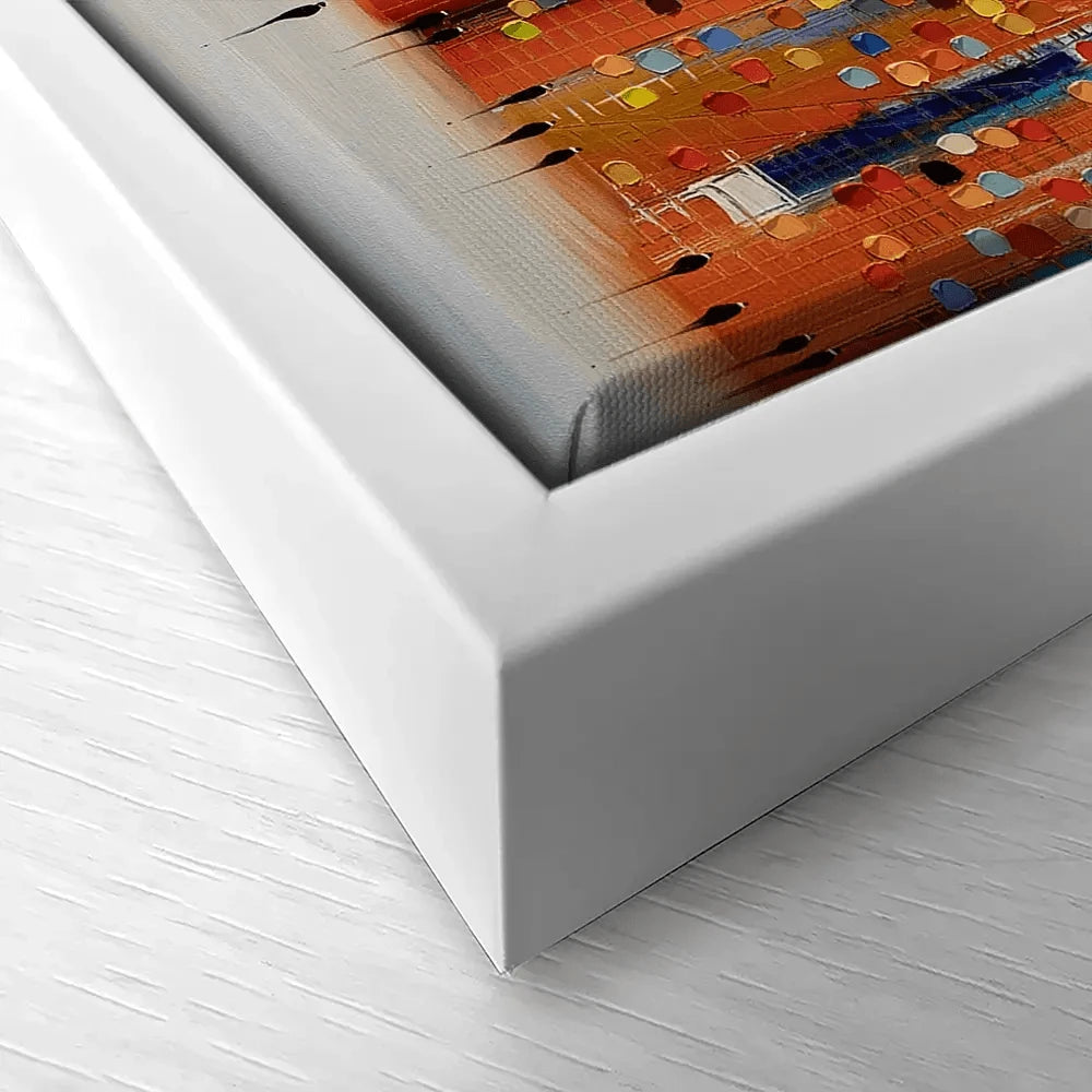 Orange Sunset Stroll Canvas Print Orange Sunset Stroll Canvas Print wall art product Ekaterina Ermilkina