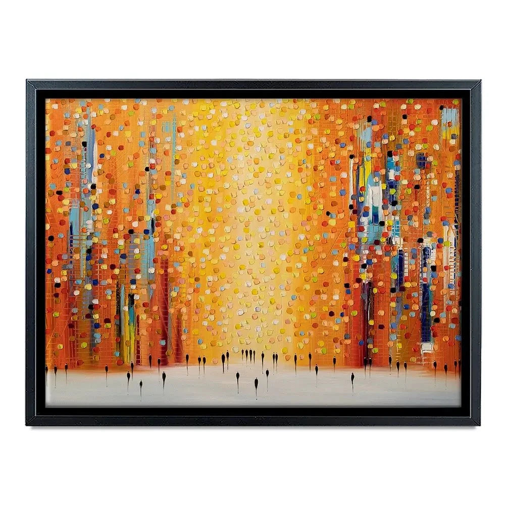 Orange Sunset Stroll Canvas Print Orange Sunset Stroll Canvas Print wall art product Ekaterina Ermilkina