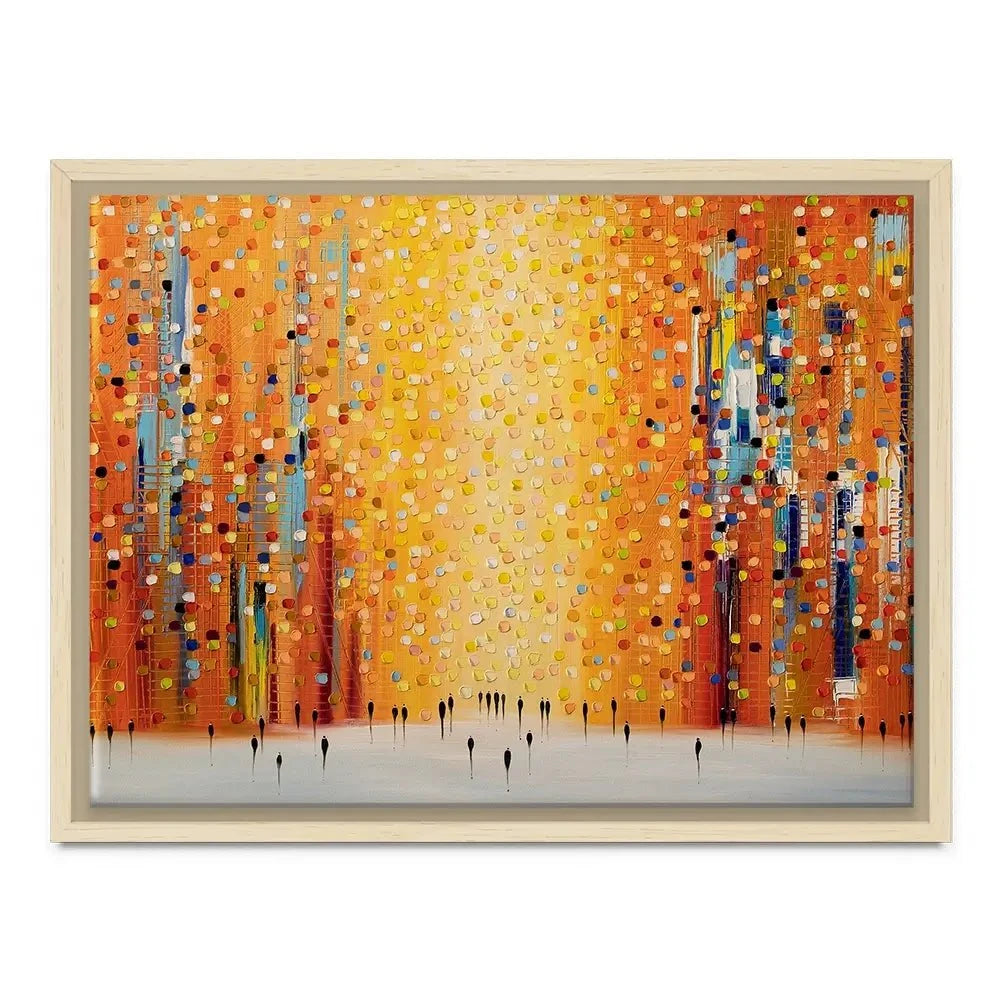 Orange Sunset Stroll Canvas Print Orange Sunset Stroll Canvas Print wall art product Ekaterina Ermilkina