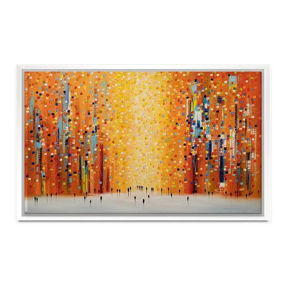 Orange Sunset Stroll Canvas Print Orange Sunset Stroll Canvas Print wall art product Ekaterina Ermilkina