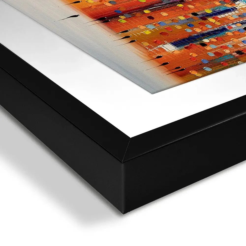 Orange Sunset Stroll Framed Art Print Orange Sunset Stroll Framed Art Print wall art product Ekaterina Ermilkina