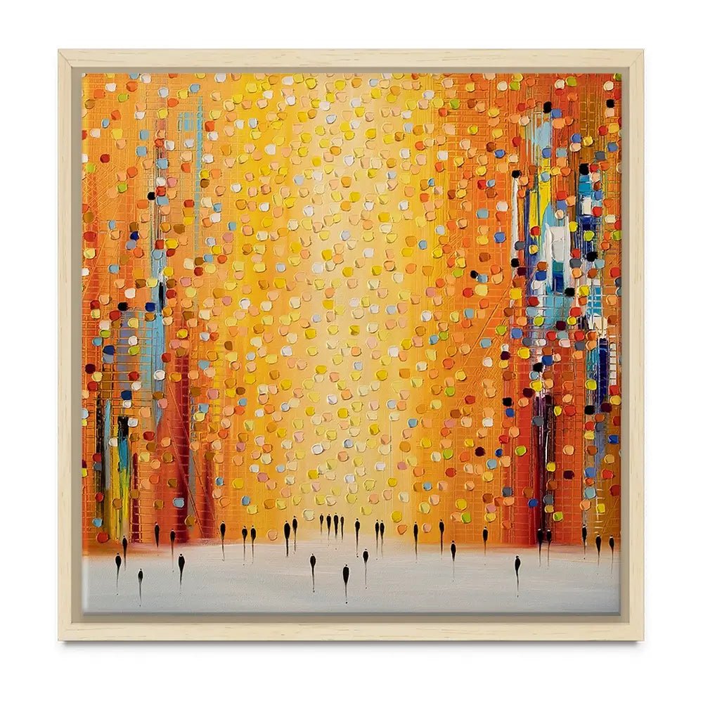 Orange Sunset Stroll Oversized Canvas Print Orange Sunset Stroll Oversized Canvas Print wall art product Art Print Shop