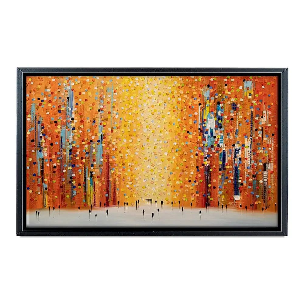 Orange Sunset Stroll Oversized Canvas Print Orange Sunset Stroll Oversized Canvas Print wall art product Art Print Shop