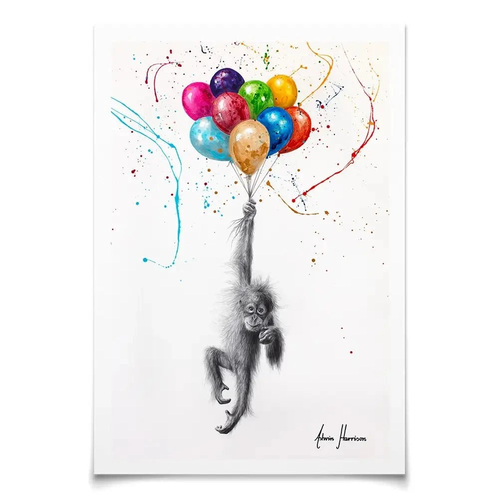 Orangutan Upon A Time Art Print Orangutan Upon A Time Art Print wall art product Ashvin Harrison