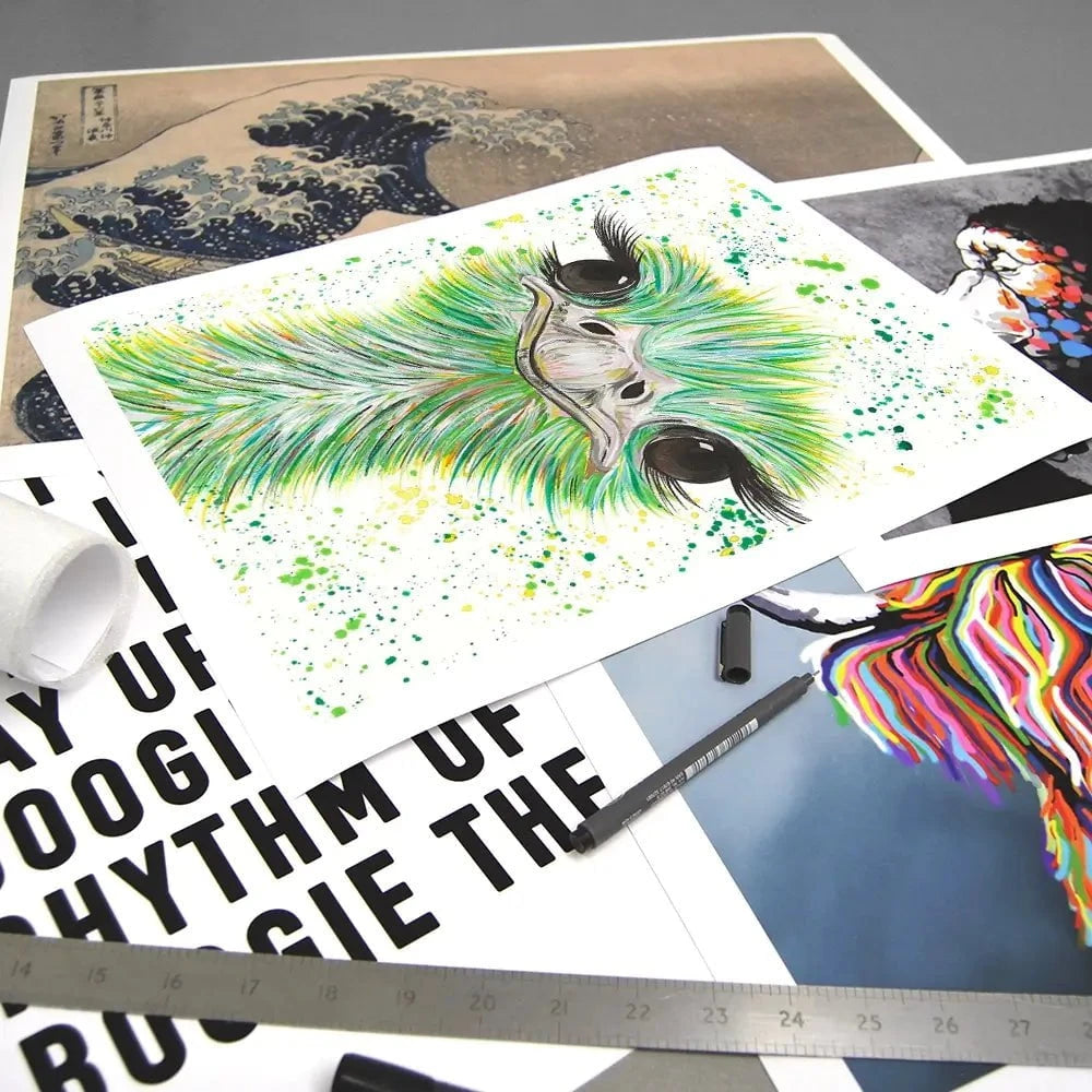 Ostrich Frank Art Print Ostrich Frank Art Print wall art product Emma LC Art