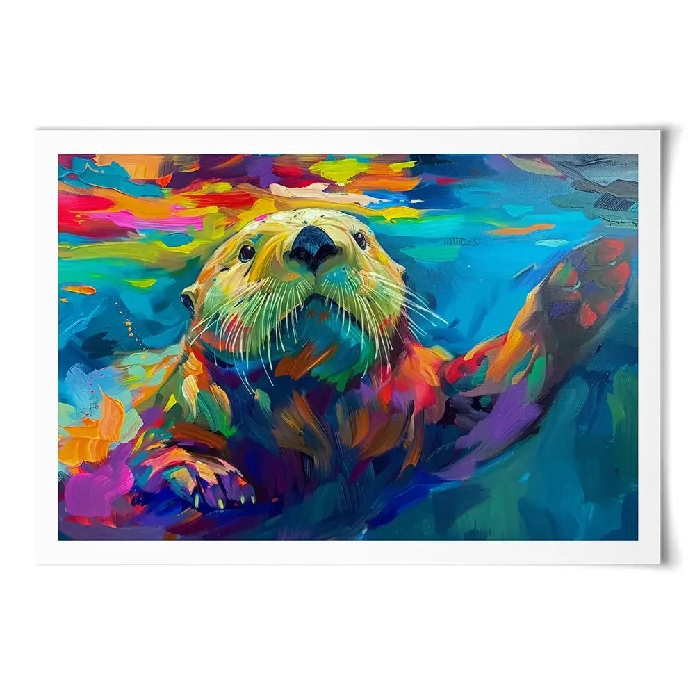 Otter Outing Art Print Otter Outing Art Print wall art product David Alexander Elder