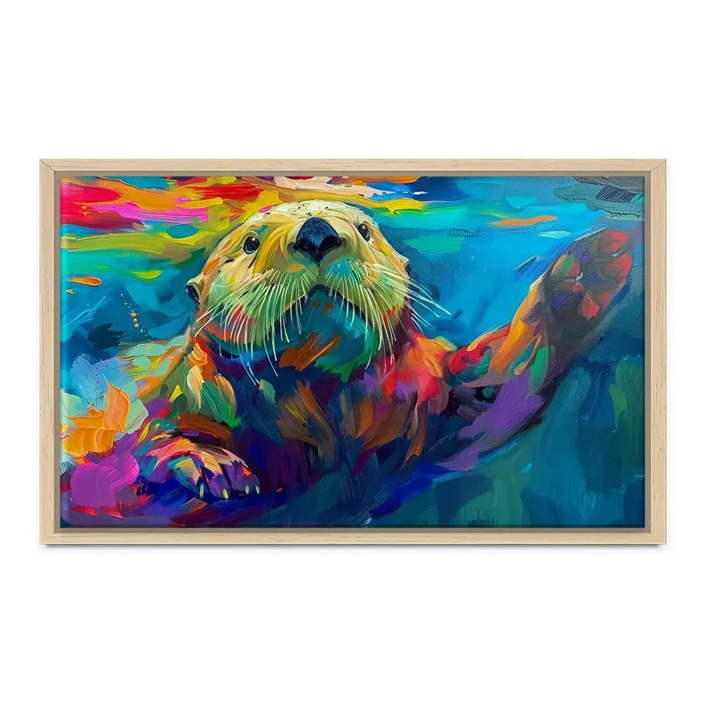 Otter Outing Canvas Print Otter Outing Canvas Print wall art product David Alexander Elder