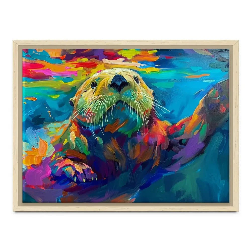 Otter Outing Canvas Print Otter Outing Canvas Print wall art product David Alexander Elder